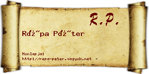 Répa Péter névjegykártya
